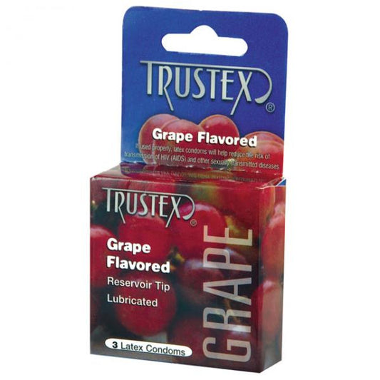 Trustex Flavored Condoms Grape 3 Pack
