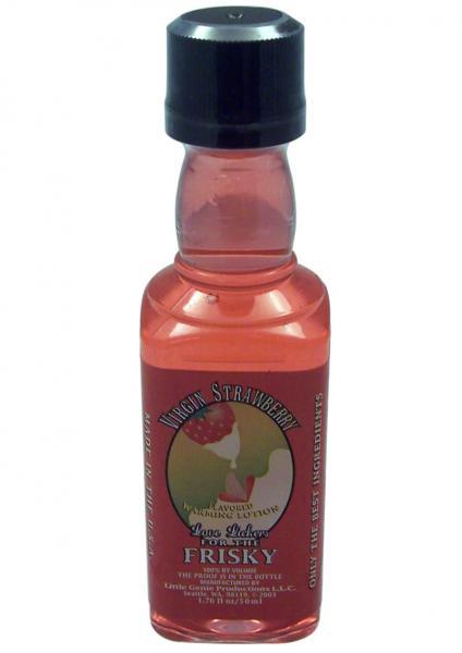 Love Lickers Flavored Warming Oil - Virgin Strawberry 1.76 Ounce