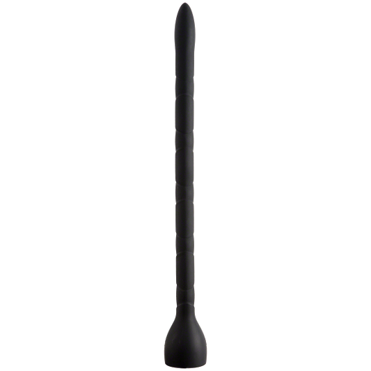 Kink In Deep Silicone Anal Snake 19.5 inches Black