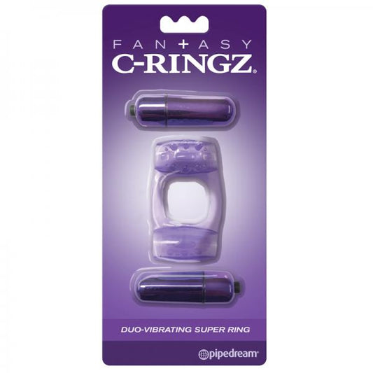 Fcr - Fantasy C-ringz Duo-vibrating Super Ring Purple