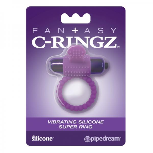 Fcr - Fantasy C-ringz Vibrating Silicone Super Ring Purple