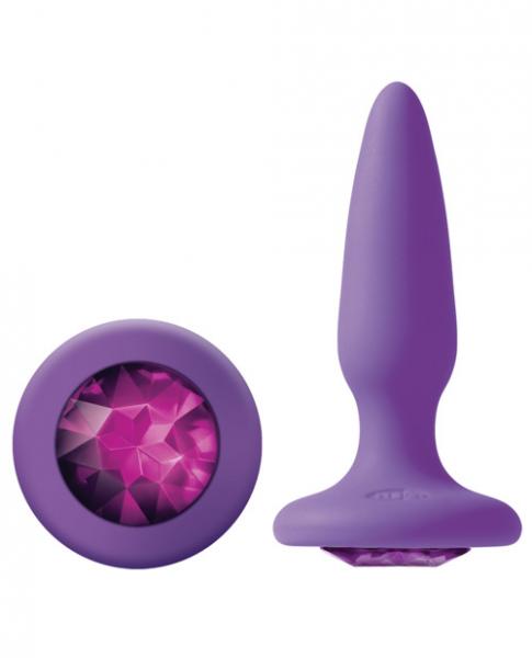 Glams Mini Butt Plug Purple Gem