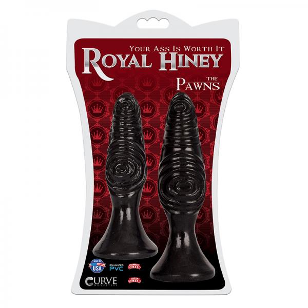 Royal Hiney Red The Pawns Black Butt Plugs