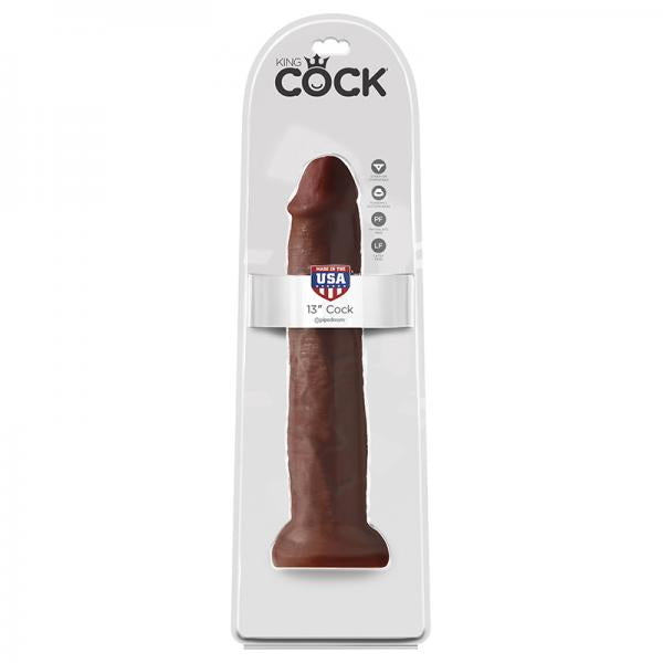 King Cock 13in Cock Brown