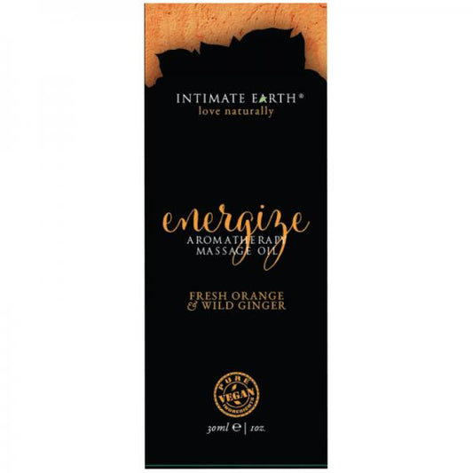 Intimate Earth Energize Massage Oil Foil 30ml/1oz
