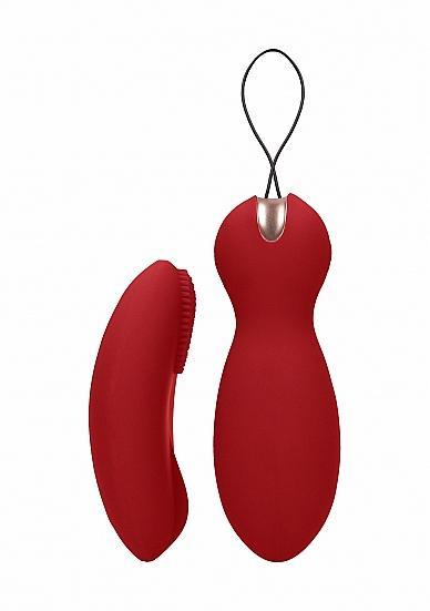 Elegance Dual Vibrating Toys - Vibrating Remote Control & Kegel Balls - Red