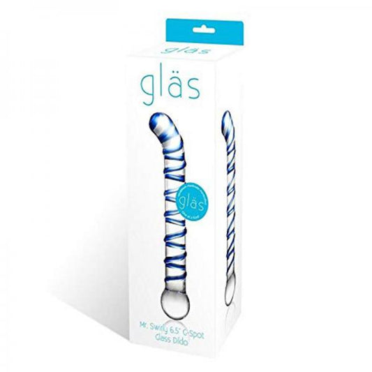 Mr.  Swirl 6.5in Glass Glass Dildo