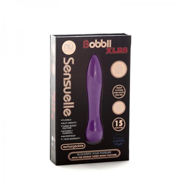 Sensuelle Bobbii Xlr8 15 Func Turbo Flexi Vibe - Purple