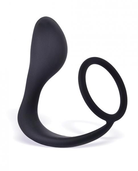 P-Zone Ring Prostate Massager & Cock Ring Black