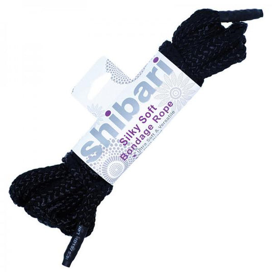 Shibari Silky Soft Bondage Rope 5 Meters - Black